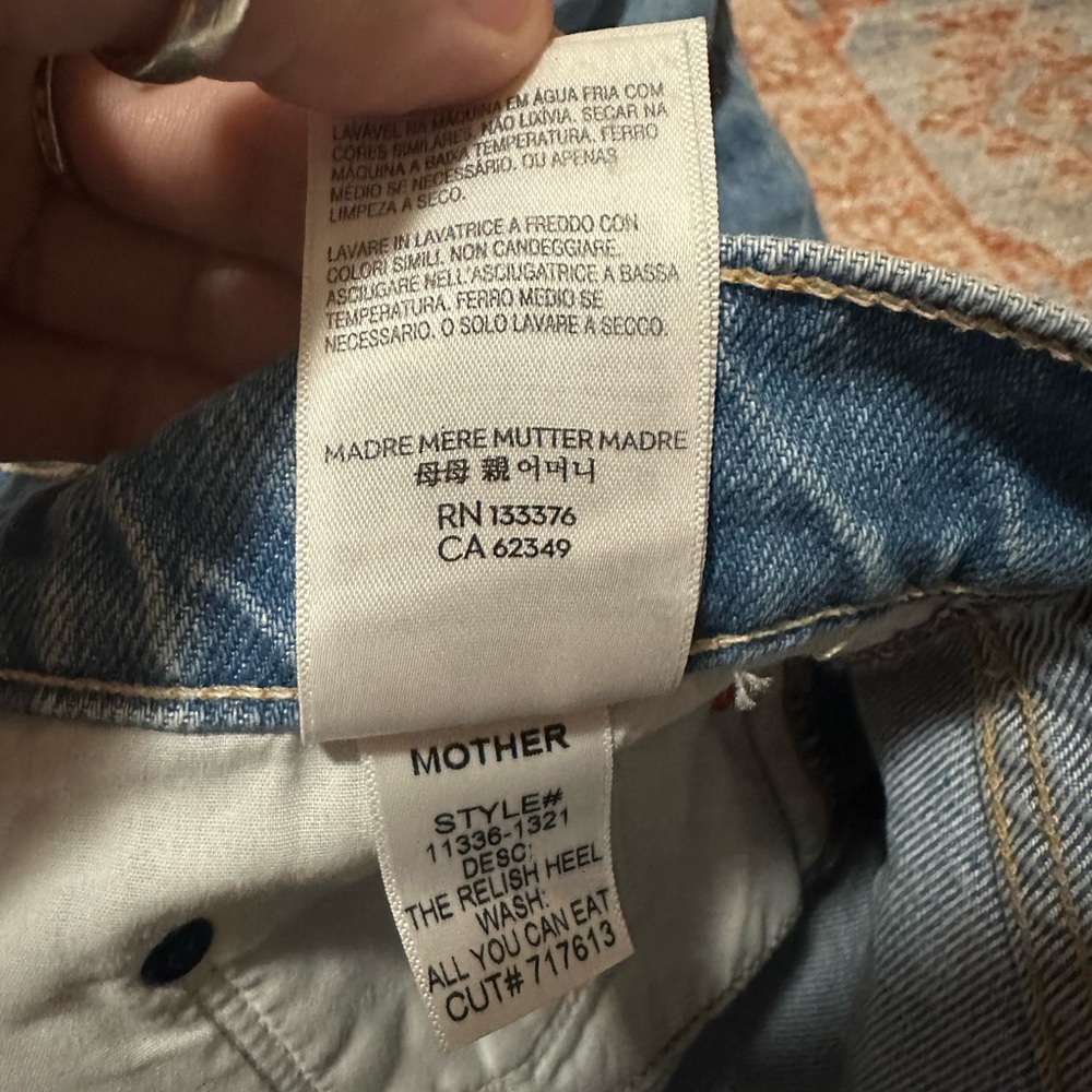 NWT mother snacks! Free people the relish heel size 30 all you can eat wash - Picture 8 of 14